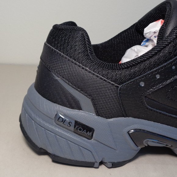 Fila Size 11.5 M MEMORY DECIMUS 7 Black Leather Sneakers New Men's Shoes - Picture 3 of 16